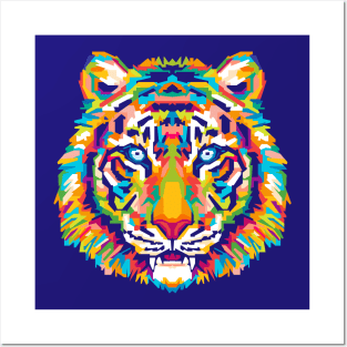 Tiger Pop Art Posters and Art